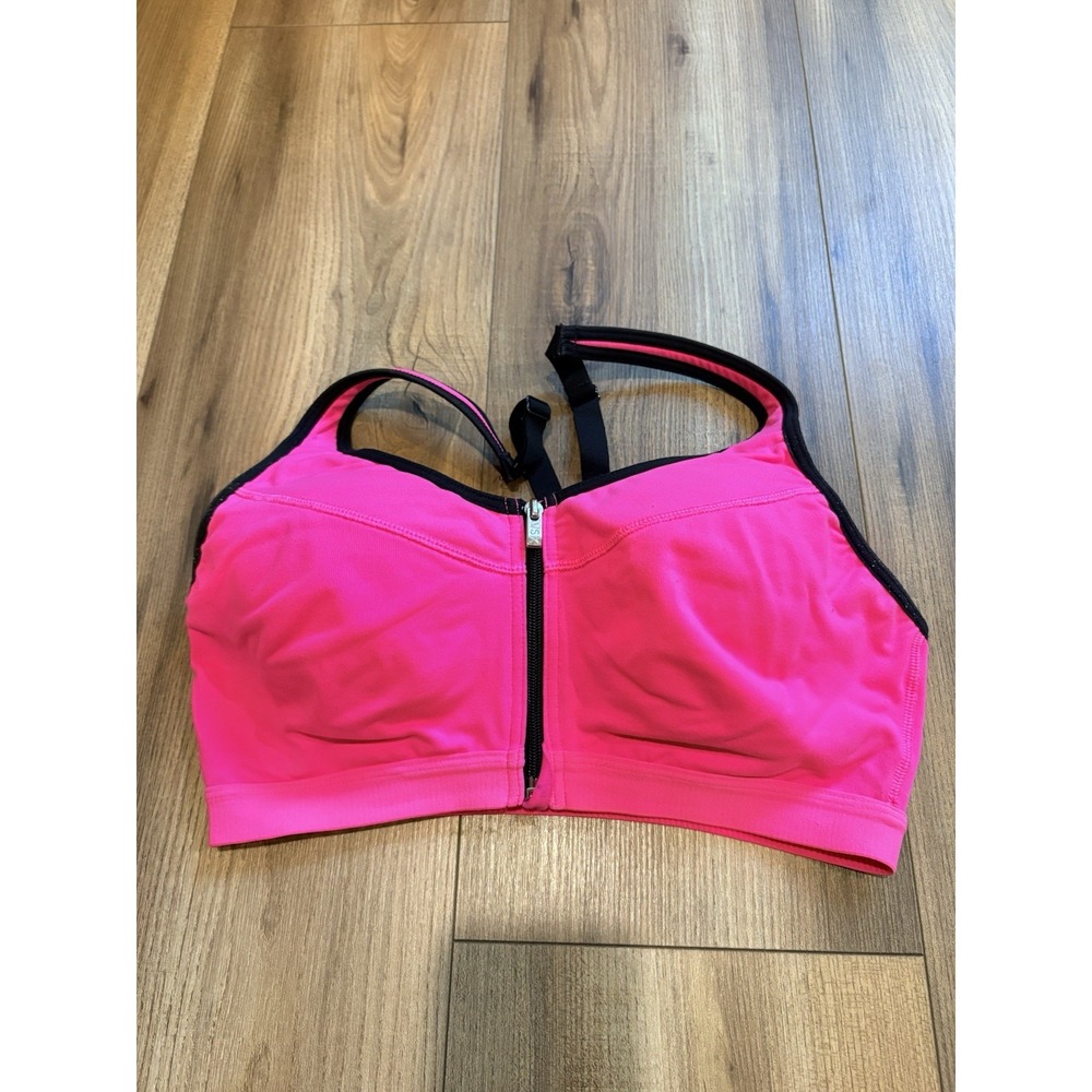 VSX Sport Victorias Secret Sports Bra 34C Hot Pink Front Closure Padded